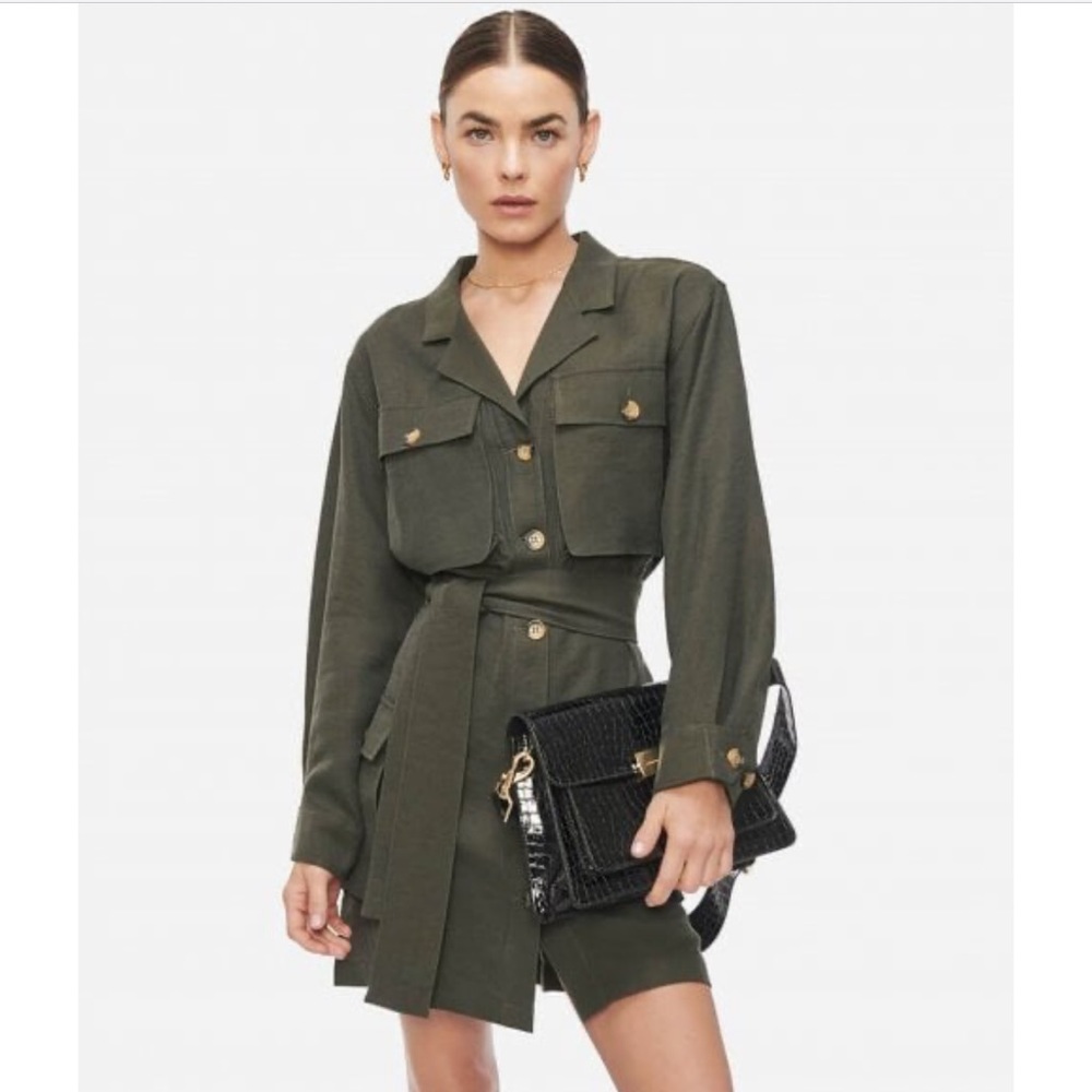 Anine Bing Kaiden Belted Utility Dress,Size XS,NEW WITH TAGS (NWT)